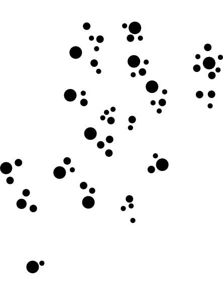 White Tree Branch With Black Flowers Clip Art at Clker.com - vector