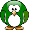 Dark Green Pinguin Clip Art