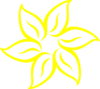 Yellow Flower  Clip Art