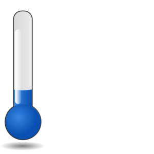 Cold Weather Termometer Icon Clip Art
