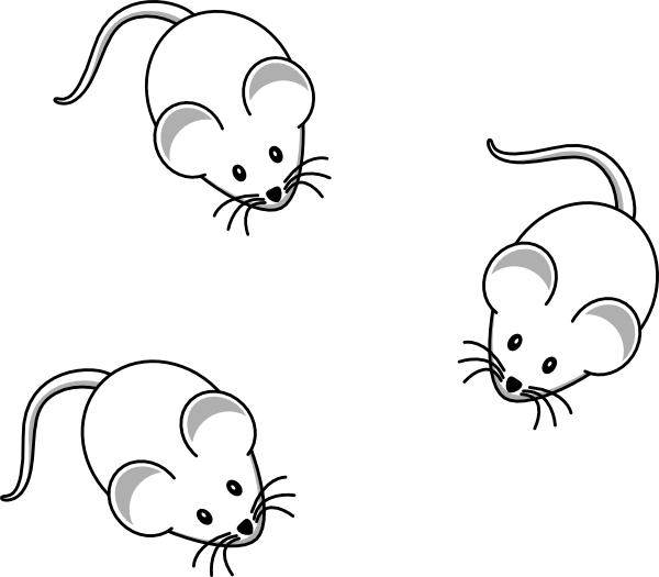 black and white mouse clipart free - photo #15