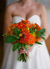 Orange Zinnia Bouquet Image