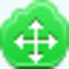 Free Green Cloud Cursor Drag Arrow Image