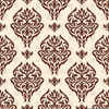 Free Brown Damask Clipart Image