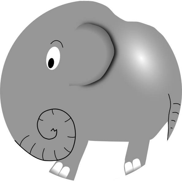 free clipart elephant cartoon - photo #33