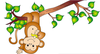 Cheeky Monkey Clipart Image