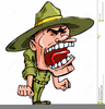 Drill Sergeant Cartoon Clipart Image