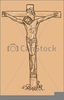 Christ On A Cross Clipart Image