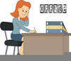 Clipart Of Man Sitting At Desk Image