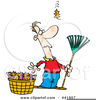 Free Raking Leaves Clipart Image