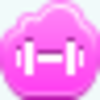 Free Pink Cloud Barbell Image