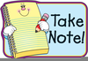 Take Note Clipart Image