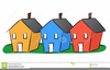 Row Of Houses Clipart Image