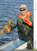 Lobster Fisherman Clipart Image