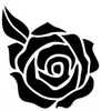 Clipart Rose Stencil Image