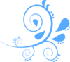 A Blue Blue Swirllll Clip Art
