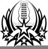 Football Laces Clipart Image