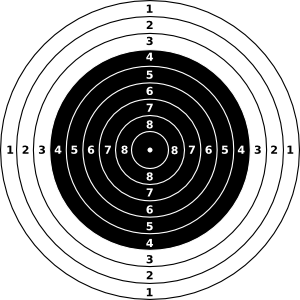 M Air Rifle Target Clip Art