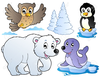 Cartoon Polar Bears Clipart Image