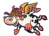 Cartoon Flying Cow Image