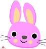 Clipart Of Rabbit At A Computer Image