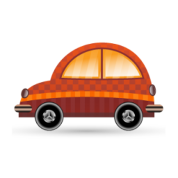 clipart orange car - photo #19