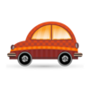 Car Orange Icon Image