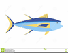 Yellowfin Tuna Clipart Image