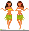 Hawaii Hula Girl Clipart Image