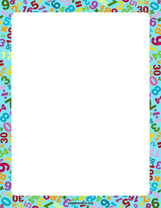 Math Border Clipart Image