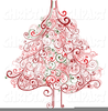 Swirl Christmas Tree Clipart Image