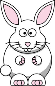 Rabbit Bunny White Clip Art at Clker.com - vector clip art online