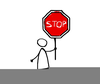 Hand Saying Stop Clipart Image