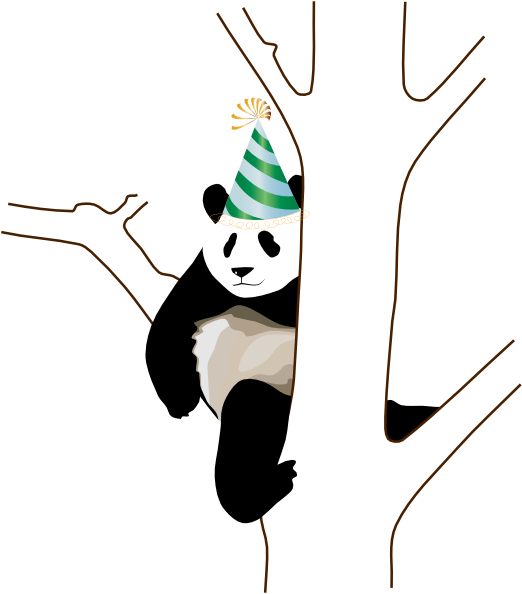 clipart panda birthday - photo #12