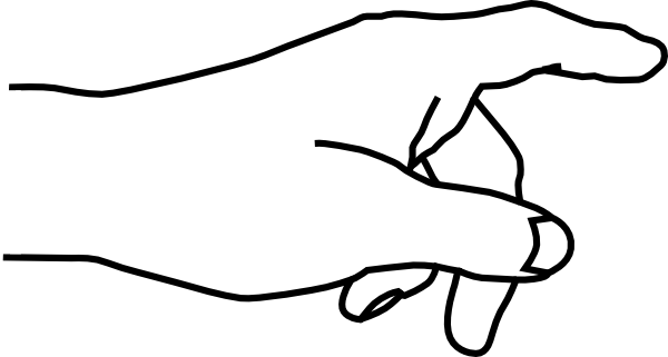 Hand Pointing Clip Art at Clker.com - vector clip art online, royalty
