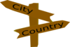 City Country Posts Clip Art