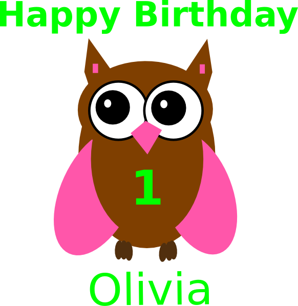 free birthday owl clip art - photo #15