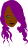 Purple Hair Clip Art