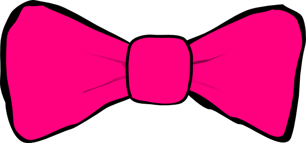 Hot Pink Bow Clip Art at Clker.com - vector clip art online, royalty