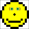 Pixel Smiley Clip Art