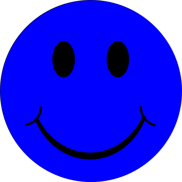 Blue Smiley Face Clip Art at Clker.com - vector clip art online