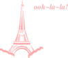 Pink Eiffel Ooh-la-la Clip Art