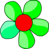 Green Flower Clip Art