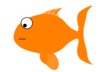 Orange Sad Fish Clip Art