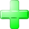 Green-plus/minus Clip Art