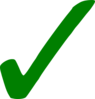 Transparent Green Checkmark Clip Art