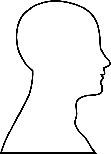 free clip art human head outline - photo #6