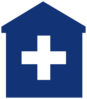 Primary Care Medical Home Blue Hospital Doctor Clip Art