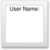 User Name Tag Clip Art