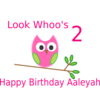 Owl 2nd Birthday Ayah Clip Art